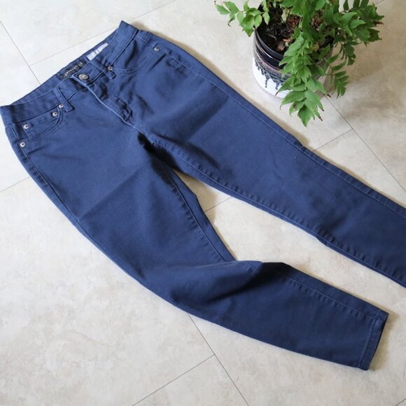 AEROPOSTALE Seriously Stretchy Skinny Ankle High-Rise Jegging - Navy, Sz 2 Short - Picture 4 of 15